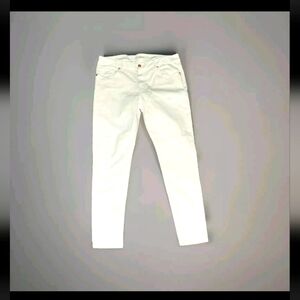 Michael Kors Jet Set White Demin Pants Skinny Leg Jeans Bottoms Size 12 B21#4